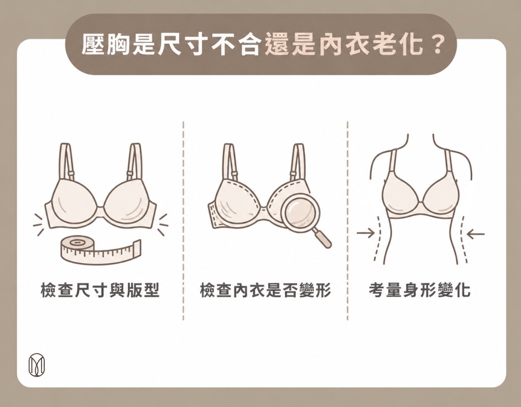壓胸是尺寸不合還是內衣老化?