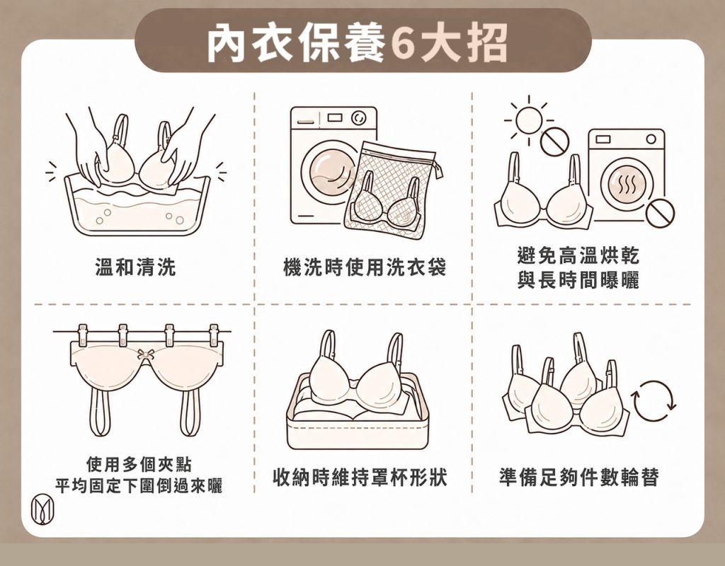 內衣保養6大招