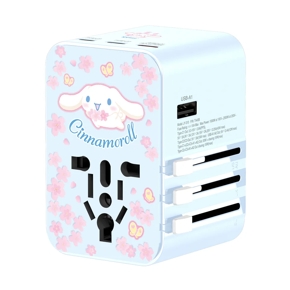 XPower x Sanrio Cinnamoroll TA45B 45W 6輸出 PD3.0/PPS快充旅行充電器