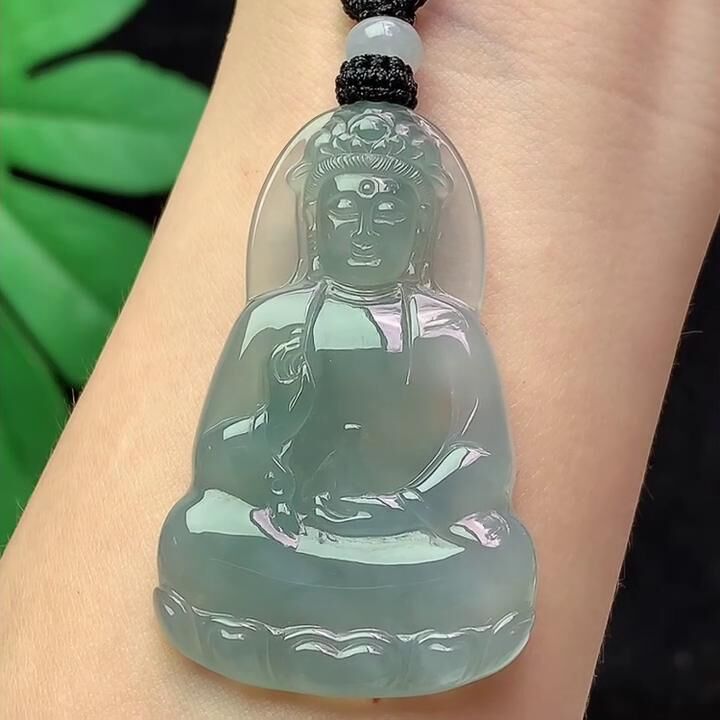 716322 翡翠冰種素衣觀音
