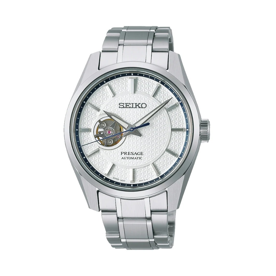 Seiko 精工 Presage Sharp Edge Series open Heart Watch SPB309 SPB309J1 , Sharp Edge 系列鏤空腕錶