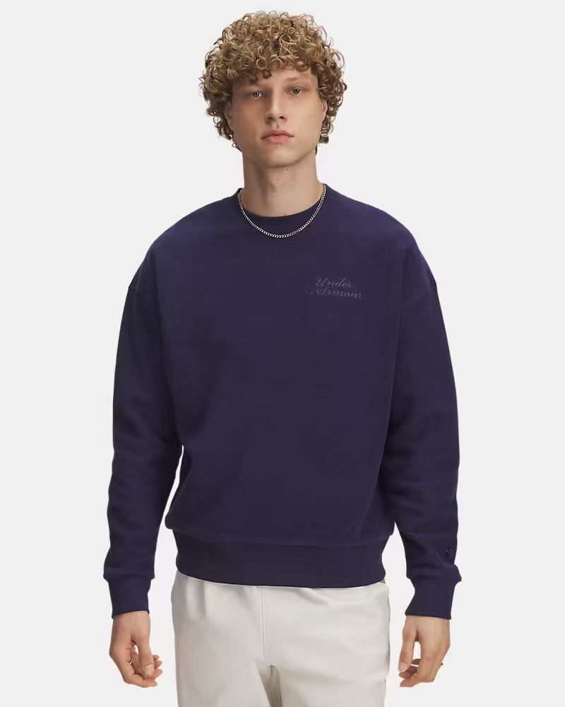 【預購】UNDER ARMOUR H073154 Icon 男裝毛圈布圓領衛衣