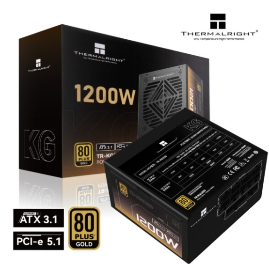 Thermalright KG1200 - ATX3.1 Gold 電源供應器 火牛 (黑色/白色)