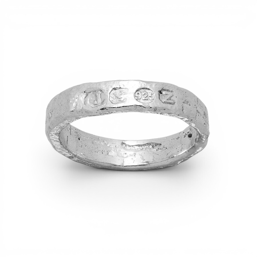 MISZHAN ĴO 5mm Hallmarks Ring