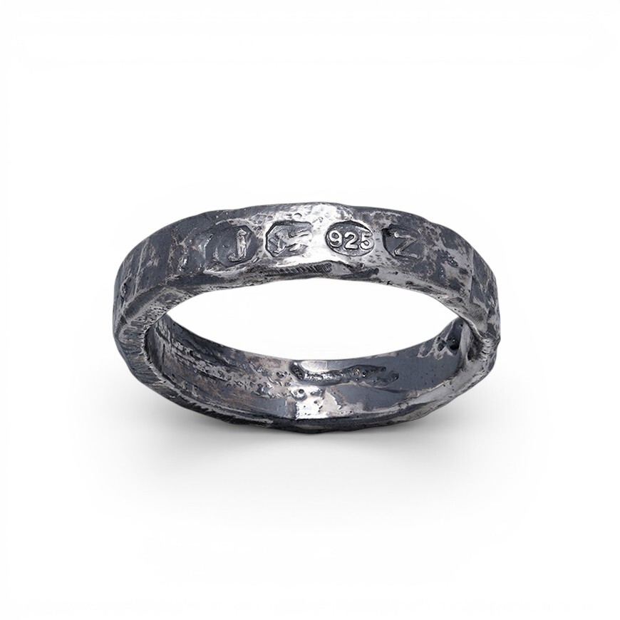 MISZHAN ĴO 5mm Hallmarks Ring