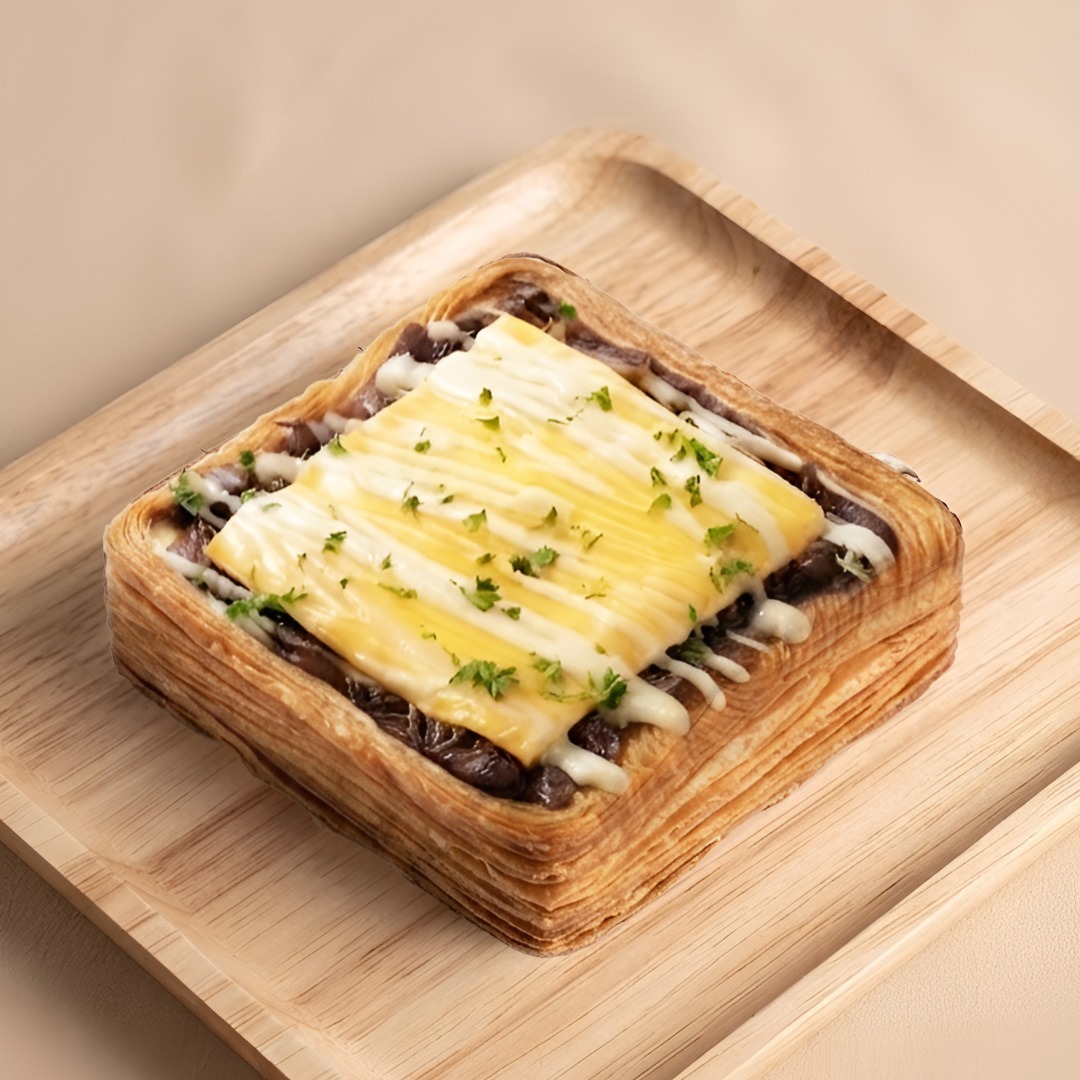 BBQ Pulled Mushroom Millefeuille Toast