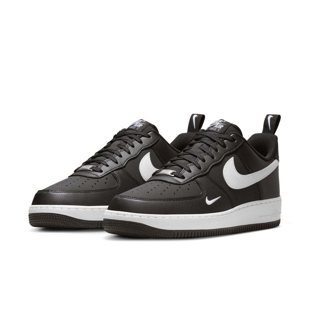 NIKE 休閒鞋 AIR FORCE 1 07 TECH ESS 黑白 小勾 AF1 男 IR5599-001