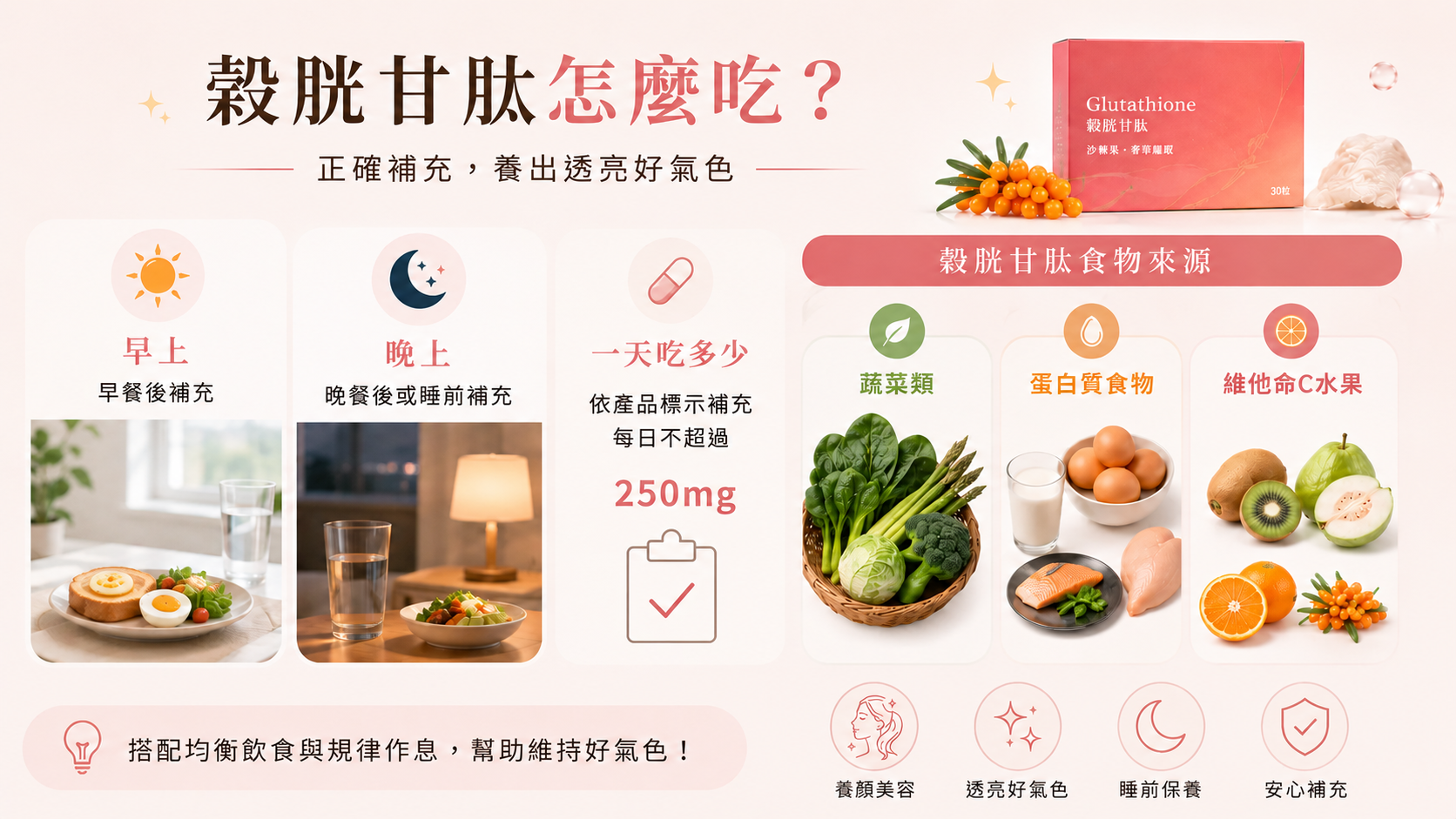 穀胱甘肽吃法