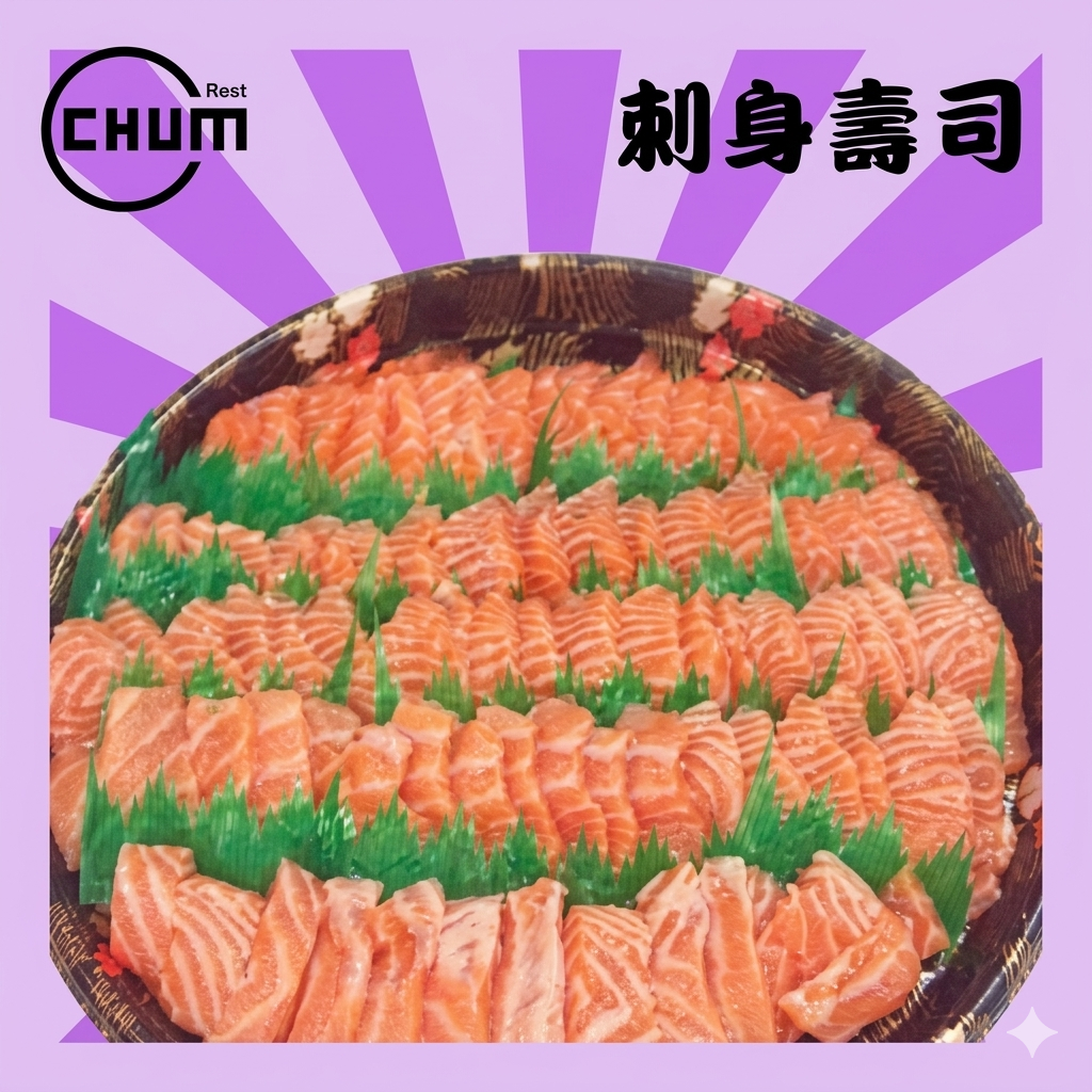 挪威鮮三文魚刺身1盤(約3磅)