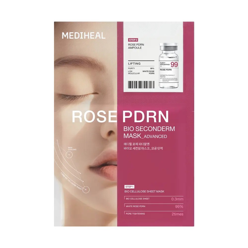 MEDIHEAL MEDIHEAL Rose PDRN Bio Seconderm Mask - Pore Tightening 10ea