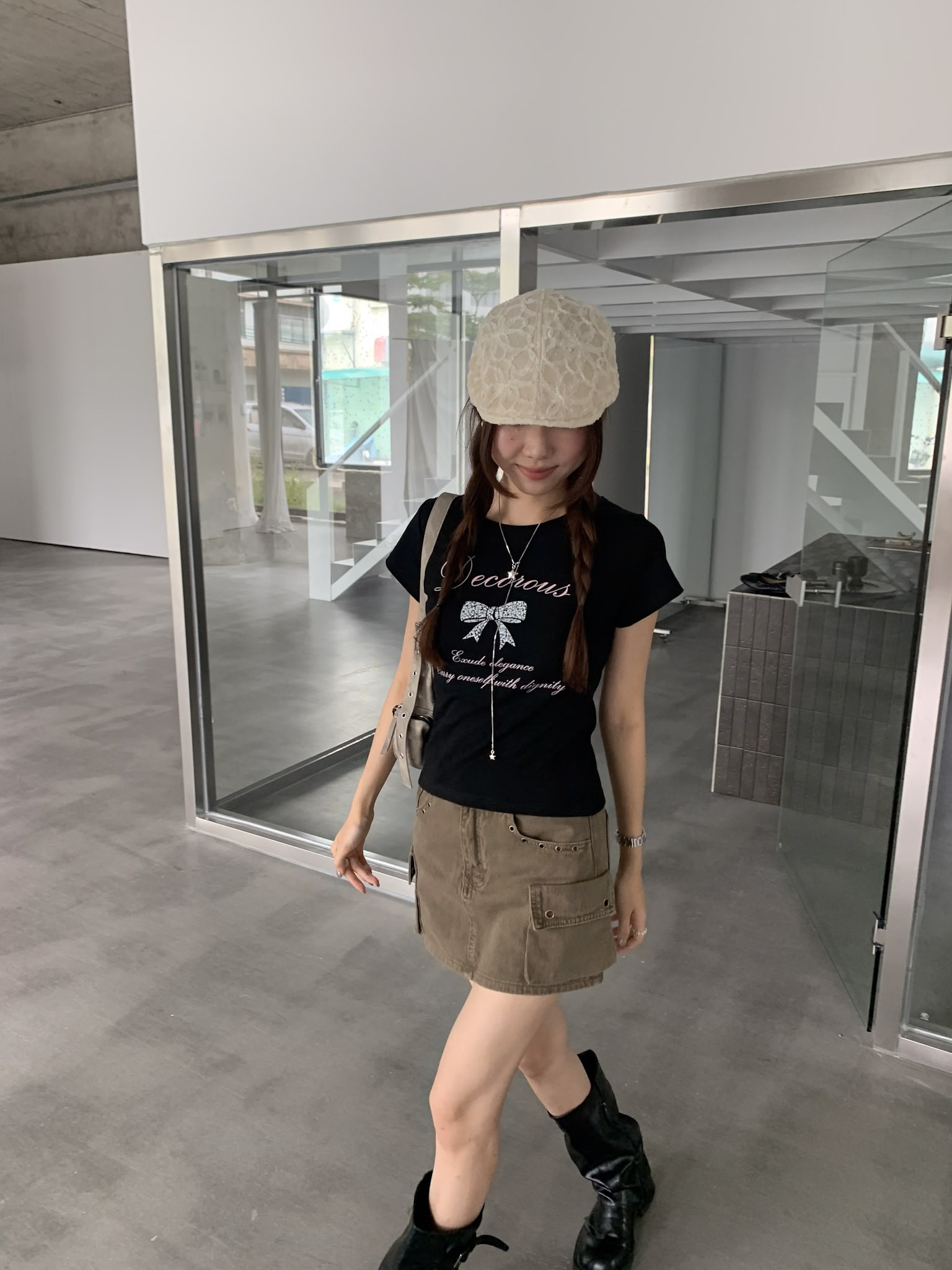 ISA_一夏就很甜! 蝴蝶結字母正肩收腰上衣_66006