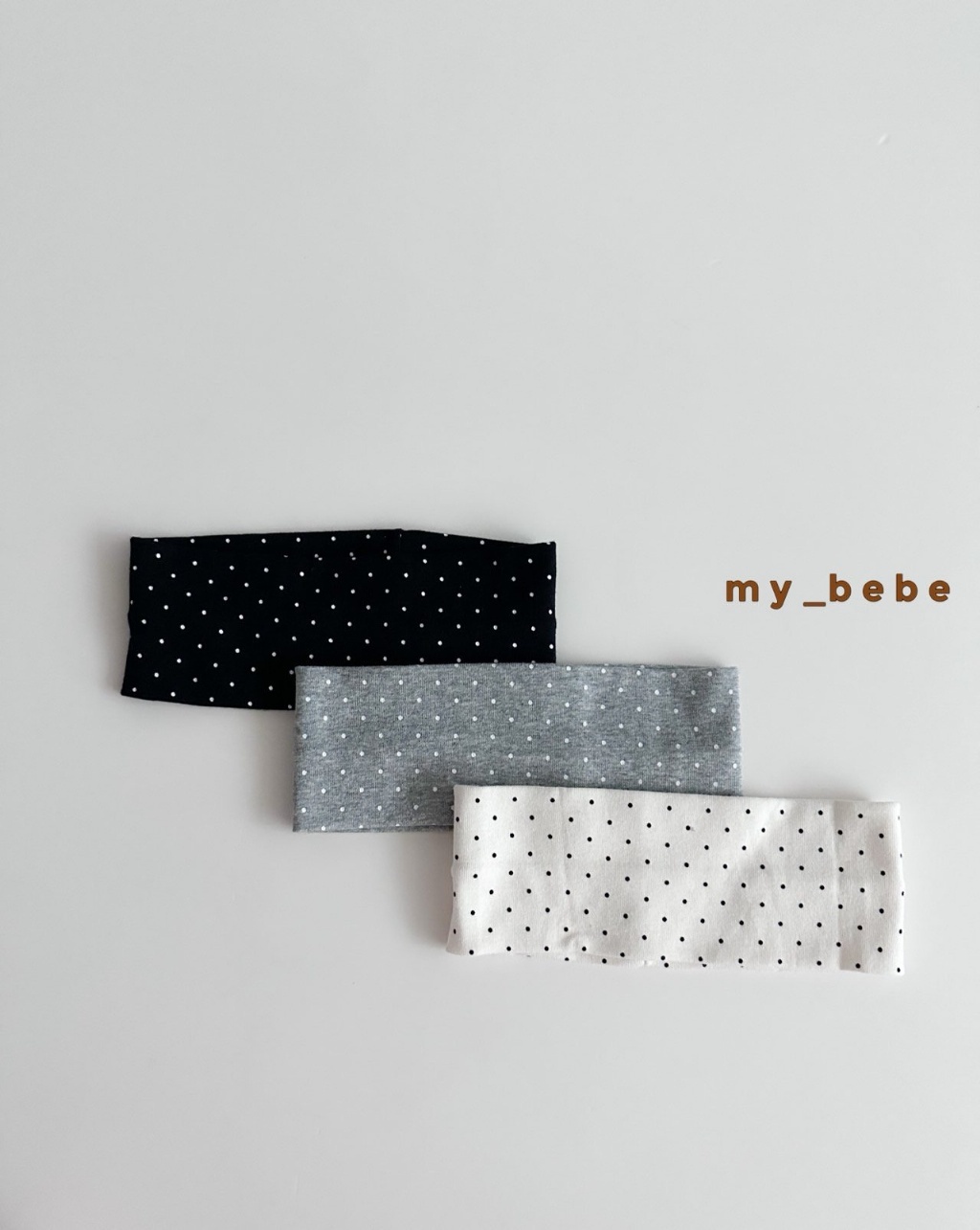 正韓秋Mybebe 三色時髦點點搭配髮帶