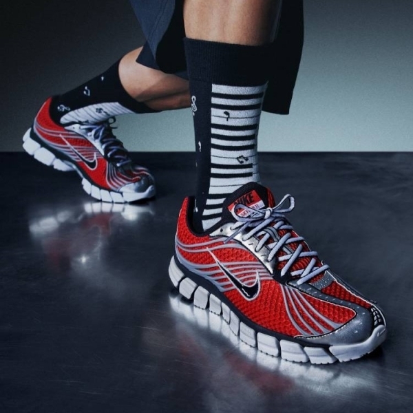 NIKE 慢跑鞋 ZOOM SKYLON 11 紅黑銀 復古 運動鞋 男 IU1869-600