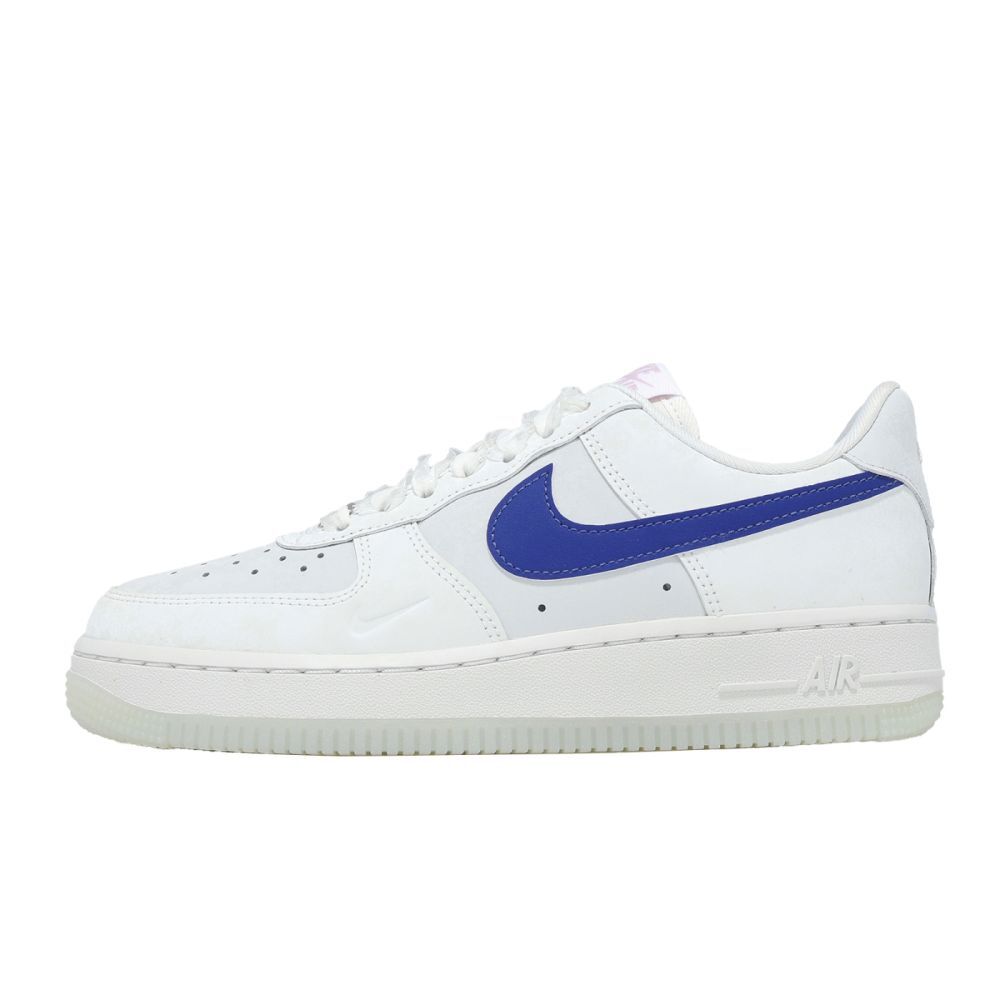 NIKE 休閒鞋 AIR FORCE 1 07 LV8 白藍 絲絨 緞帶 復古 女 IW1235-121