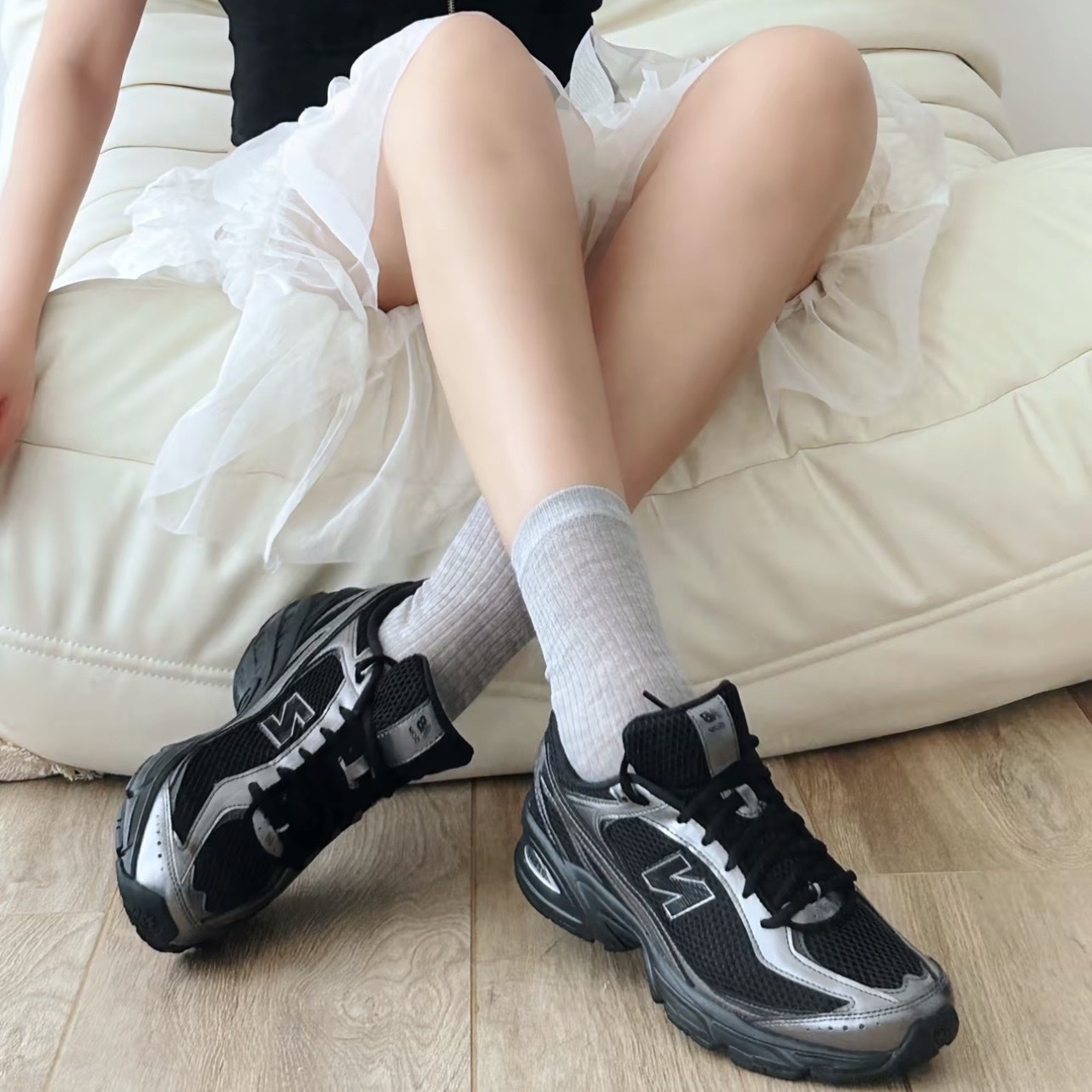 NEW BALANCE 509 黑銀 機能風 透氣網眼 休閒鞋 男女 U5095A2