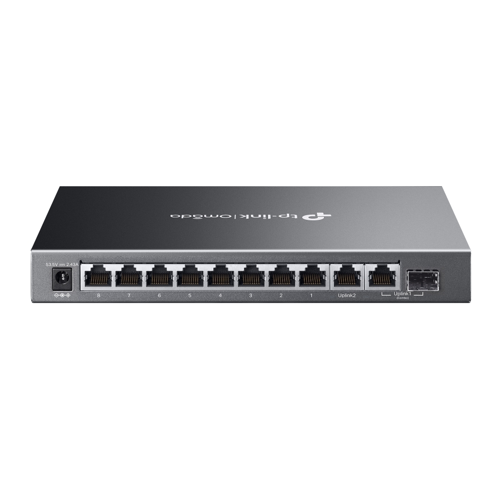 TP-Link Omada ES210GMP 10 埠 Gigabit 簡易管理型交換器｜8 埠 PoE+ 網絡交換器