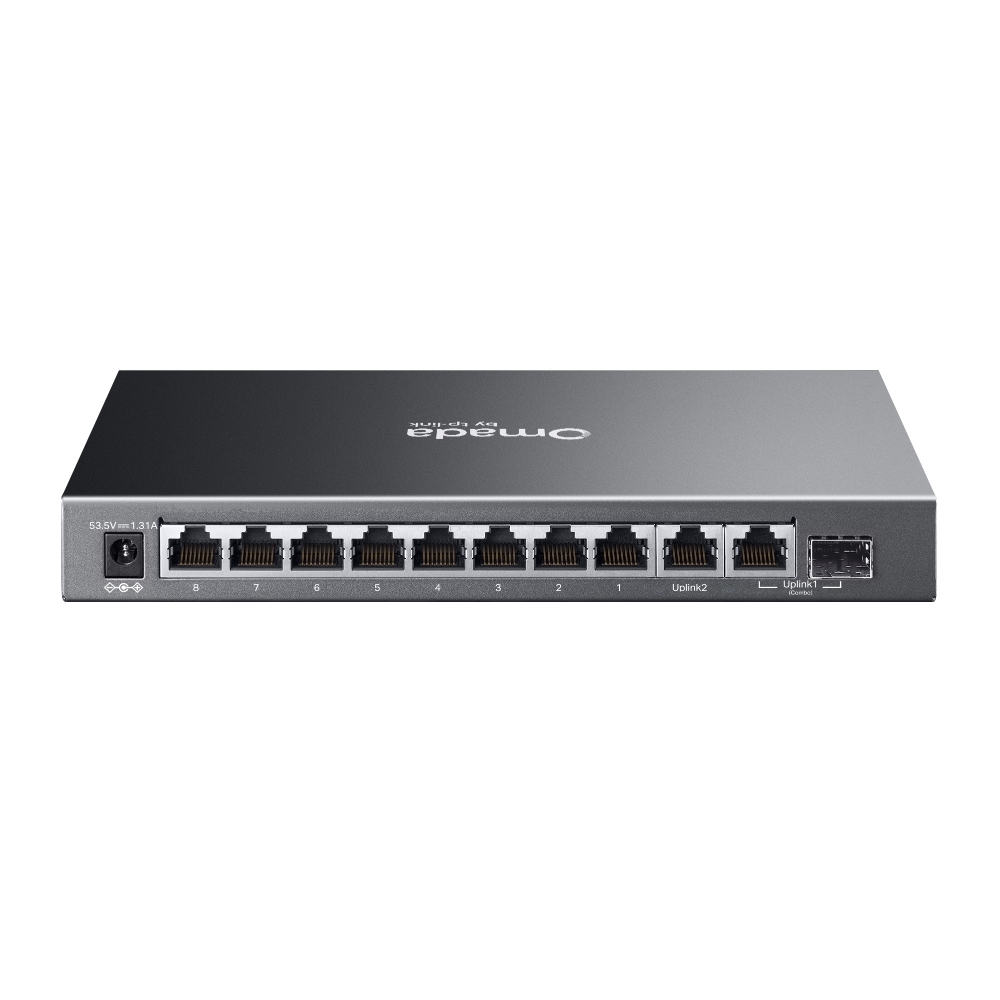 TP-Link Omada ES210GP 10-Port Gigabit 簡易管理型交換器｜8-Port PoE+ 網絡交換器