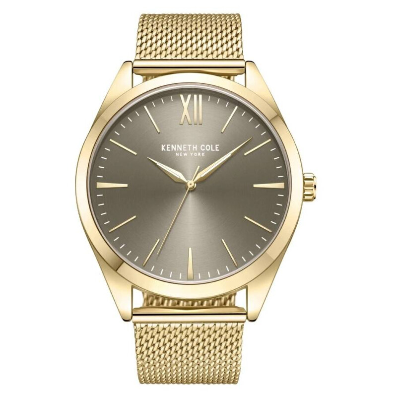 【預購】Kenneth Cole H073164 男裝經典石英手錶 (金色)