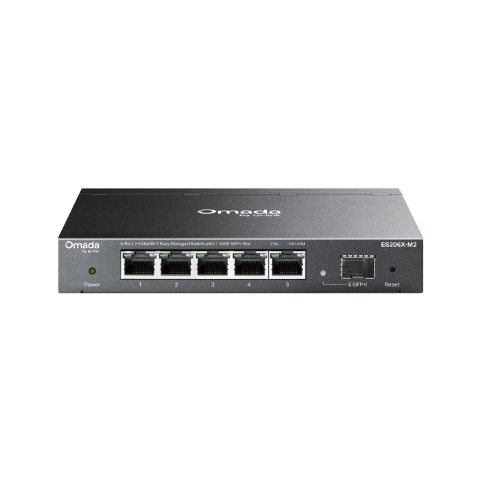 TP-Link Omada ES206X-M2 5埠 2.5GBASE-T 簡易管理型交換機｜Multi-Gig 高速交換器