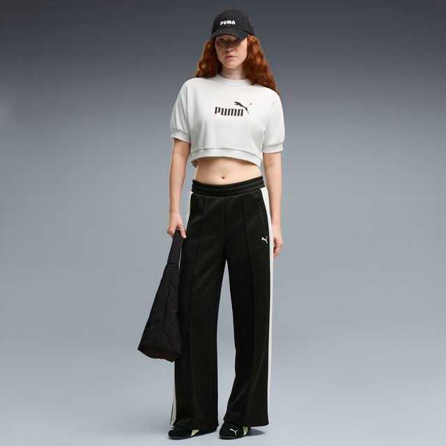 PUMA 長褲 流行系列 T7 黑白 長寬褲 女 63912201
