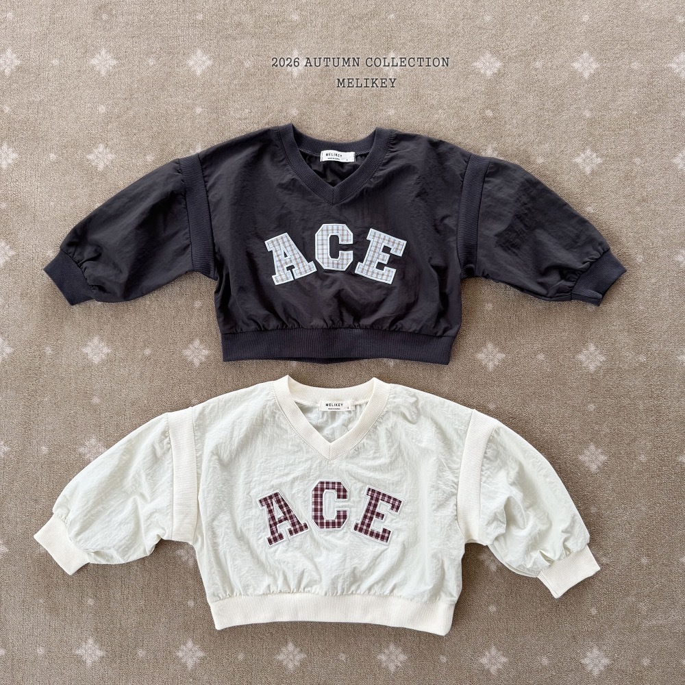 Melikey ACE 運動風短版上衣 / 2色