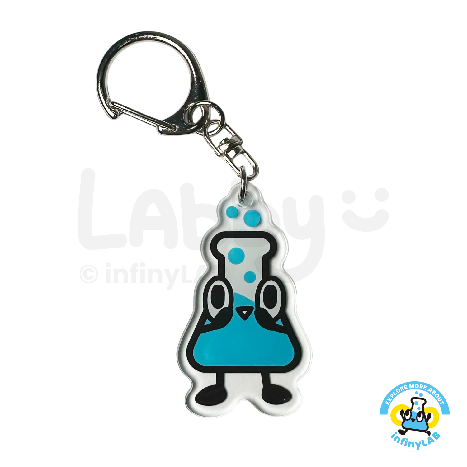 Labby 亞加力鎖匙扣(小) - 驚訝