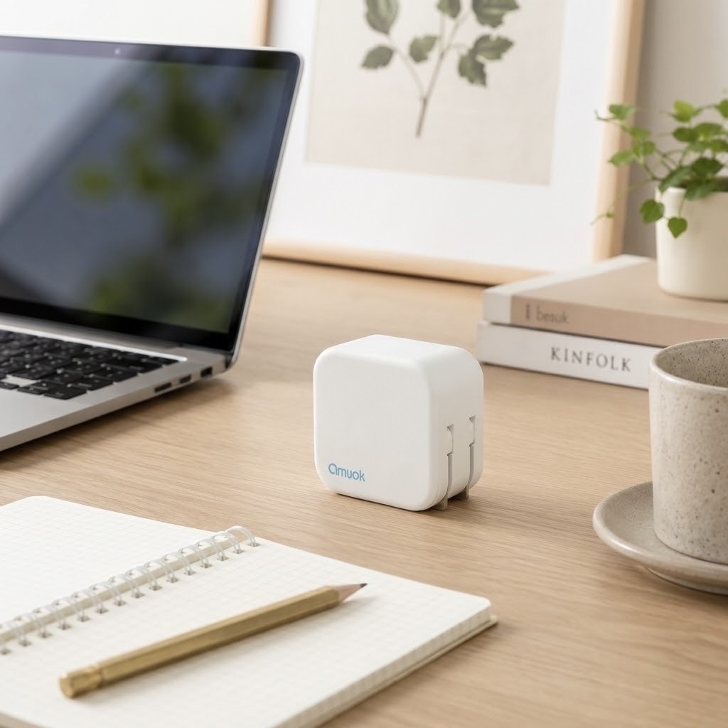 【amuok】20W mini 氮化鎵電源供應器 USB+Type-C