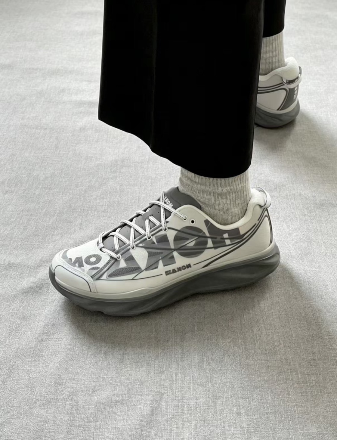 HOKA ONE ONE Huaka Pro "Atmosphere Grey" 白灰 1176672-CTLL
