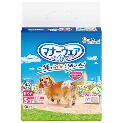 Unicharm 狗狗紙尿褲 母犬用 36片裝 - S碼