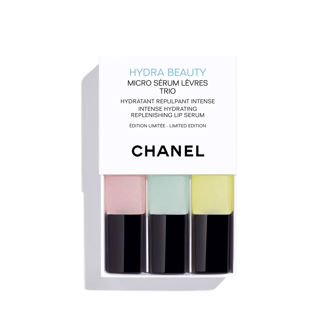 Chanel HYDRA BEAUTY 山茶花保濕滋潤微精華賦活護唇液三件套裝