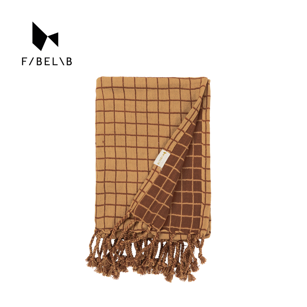 Fabelab 有機棉格紋寶寶毯 (多款可選)