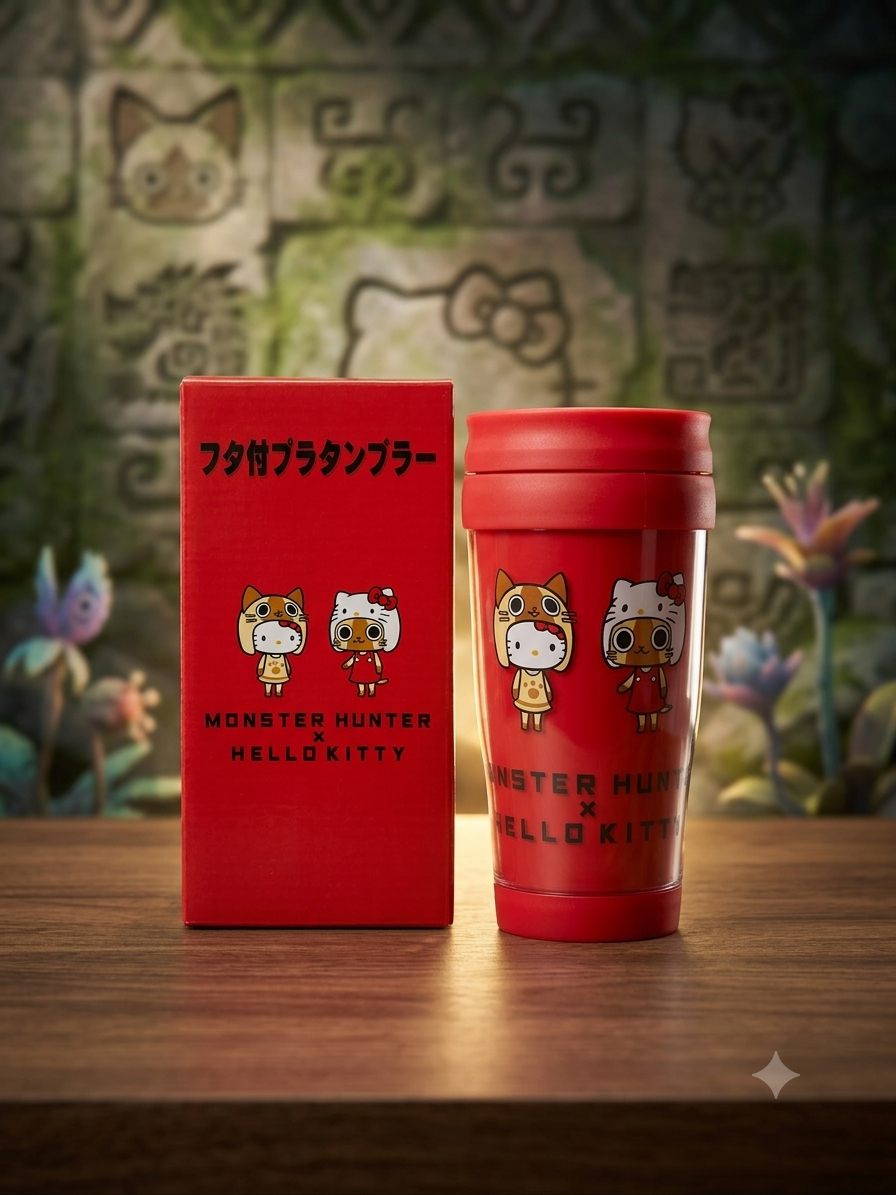 Hello Kitty x Monster Hunter 耐高溫 保溫杯 #C6 #限定 #Sanrio