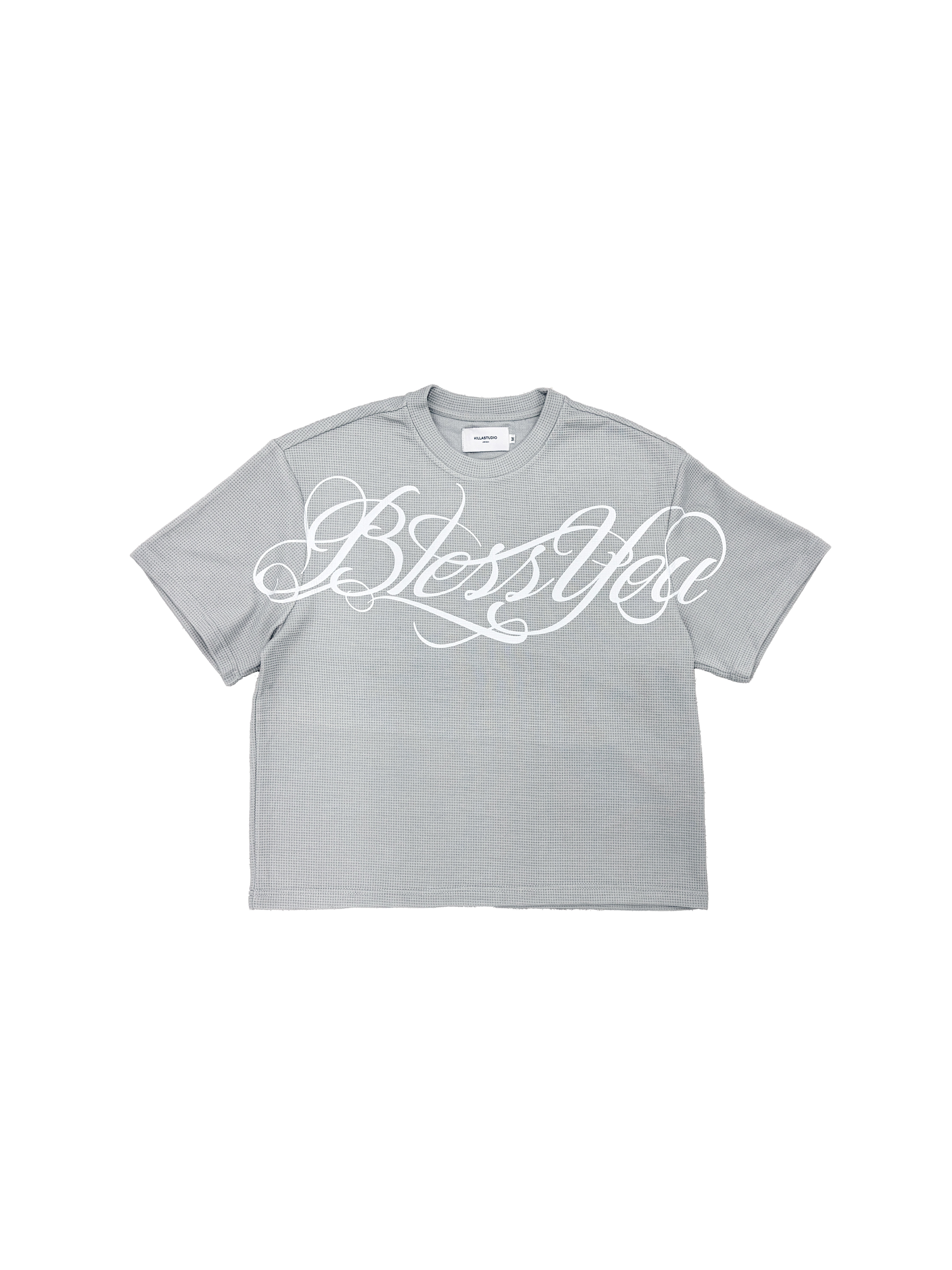 【車庫服飾】FASHION KILLASYSTEM BLESS YOU WAFFLE BOXY TEE