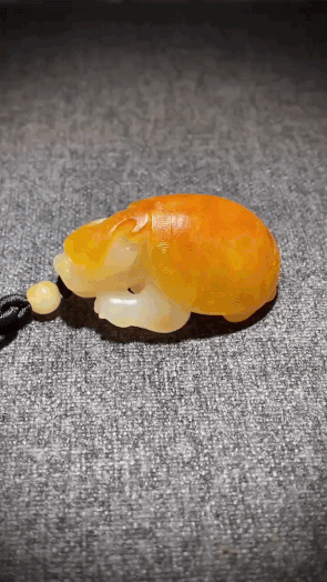 716734 和田玉籽料龍龜
