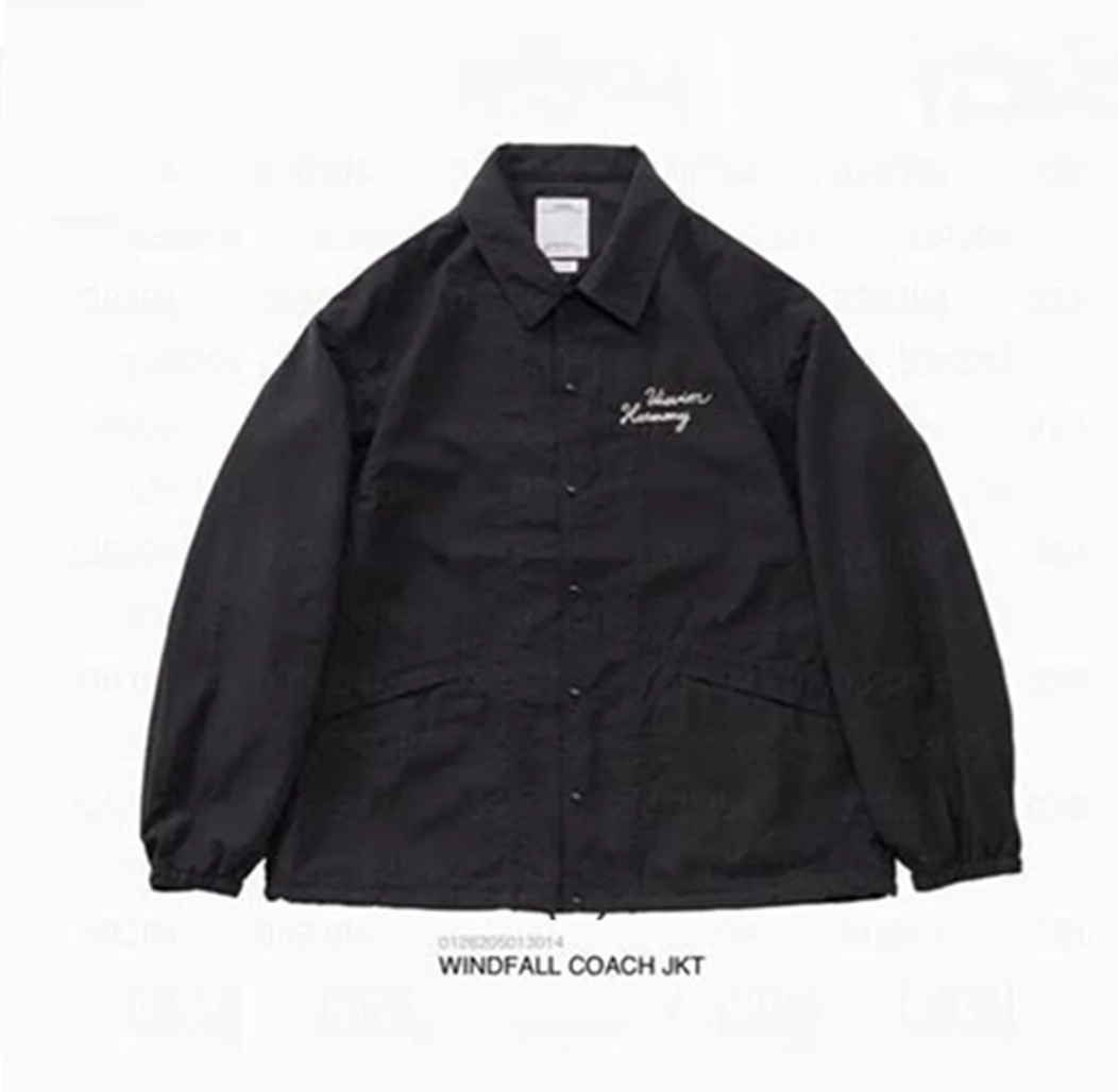 VISVIM 2026 A/W WINDFALL COACH JKT - BLACK PRE ORDER ITEM (預訂中)
