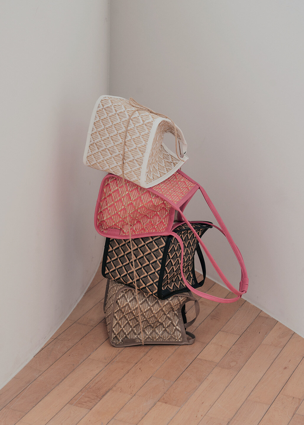 Kwani 26 Rattan Shoulder Tote