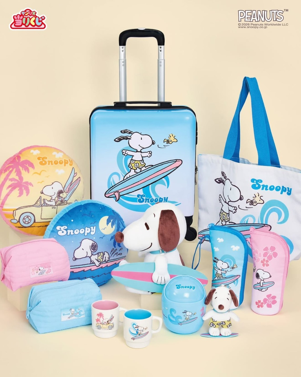 【日本限時連線代購】現貨 三麗鷗 Snoopy 史努比夏日衝浪主題一番賞