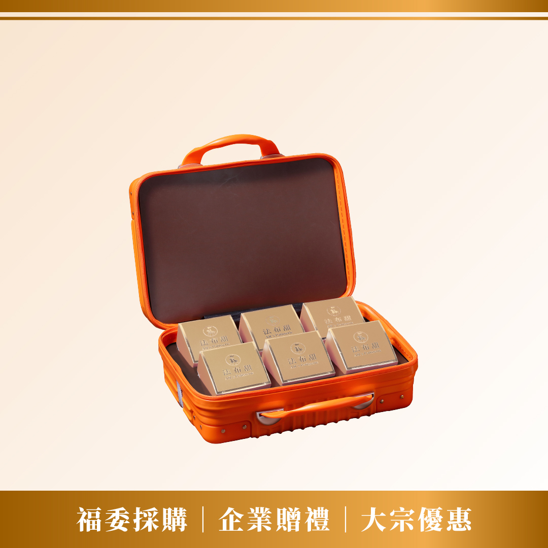 大宗優惠│14吋時尚手提行李箱禮盒（6入卡滋蛋黃酥）x 10+1組
