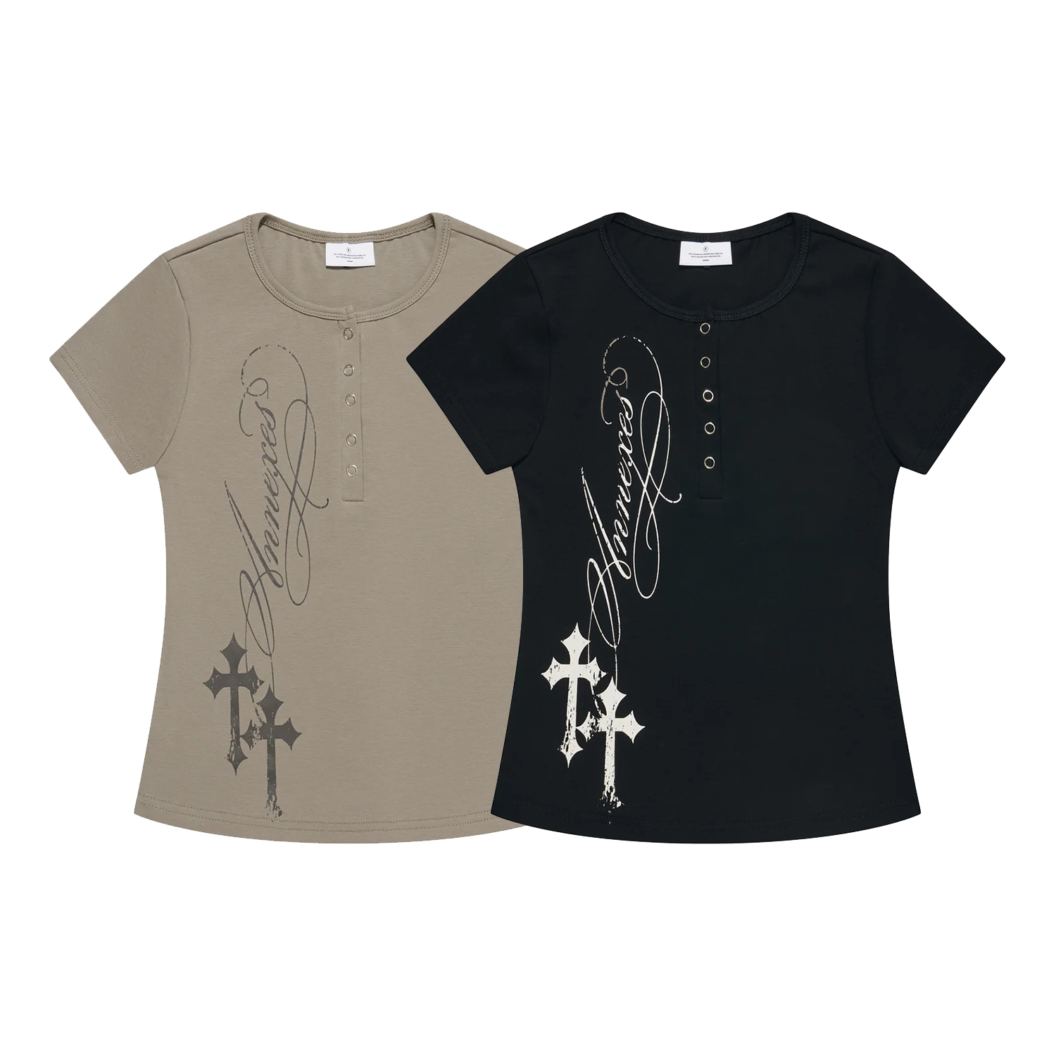 【車庫服飾】SENSE Easy Henry Neck Short Sleeve Tee