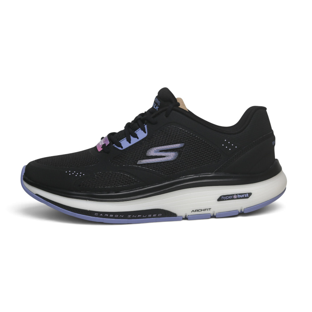 SKECHERS 健走鞋 GO WALK WORKOUT WALKER 黑紫 碳板 回彈 女 125137WBKLV