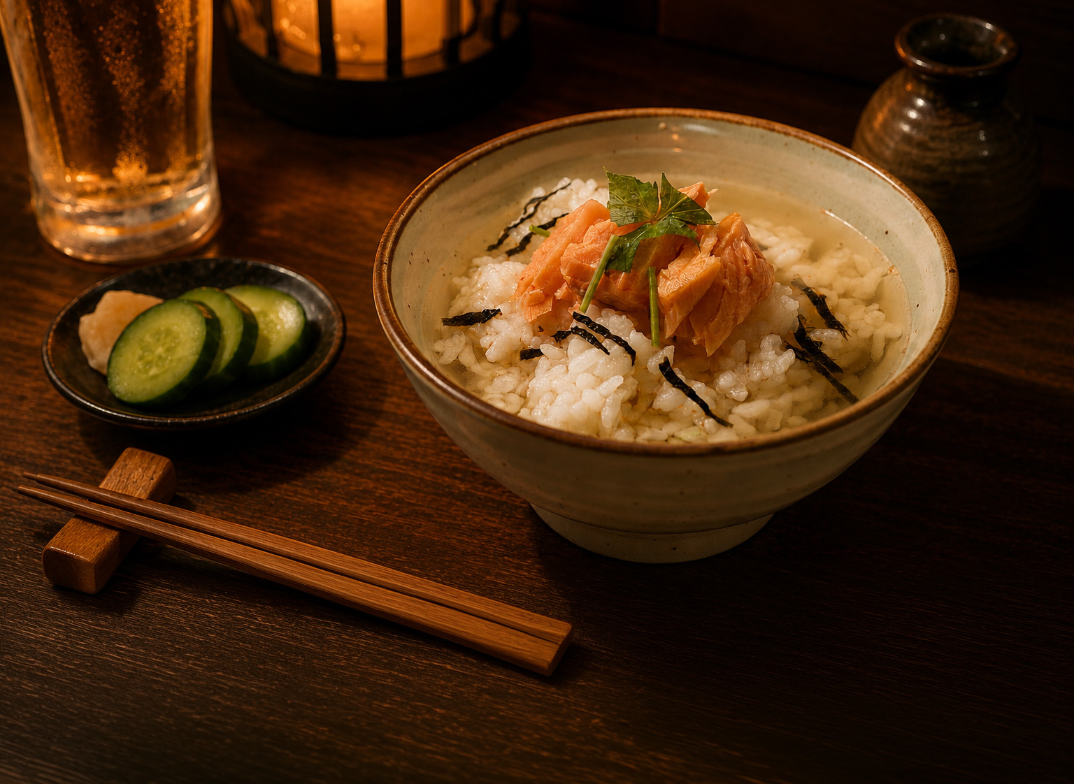 鮭魚茶泡飯
