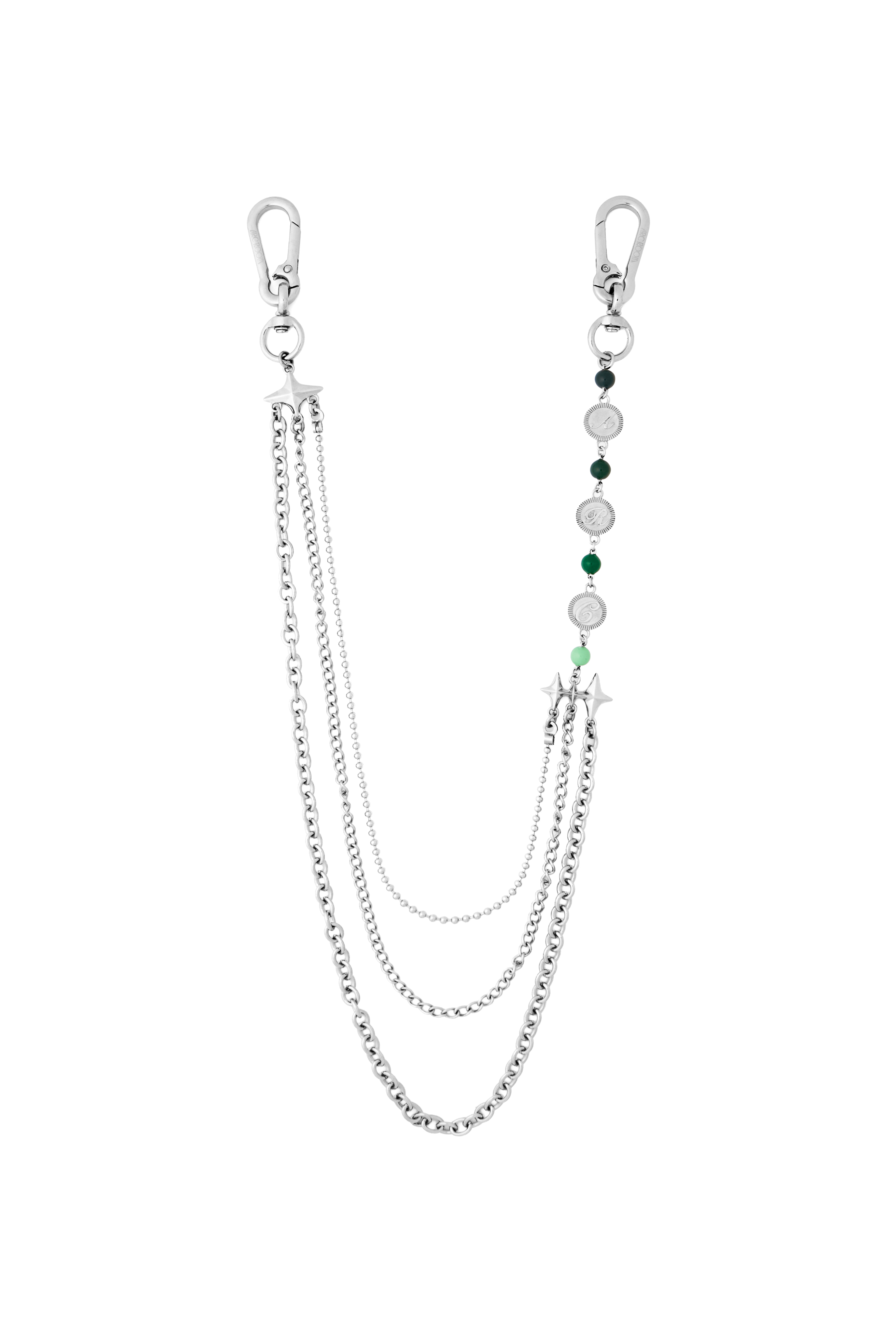 BEADS N STEEL TROUSER CHAIN