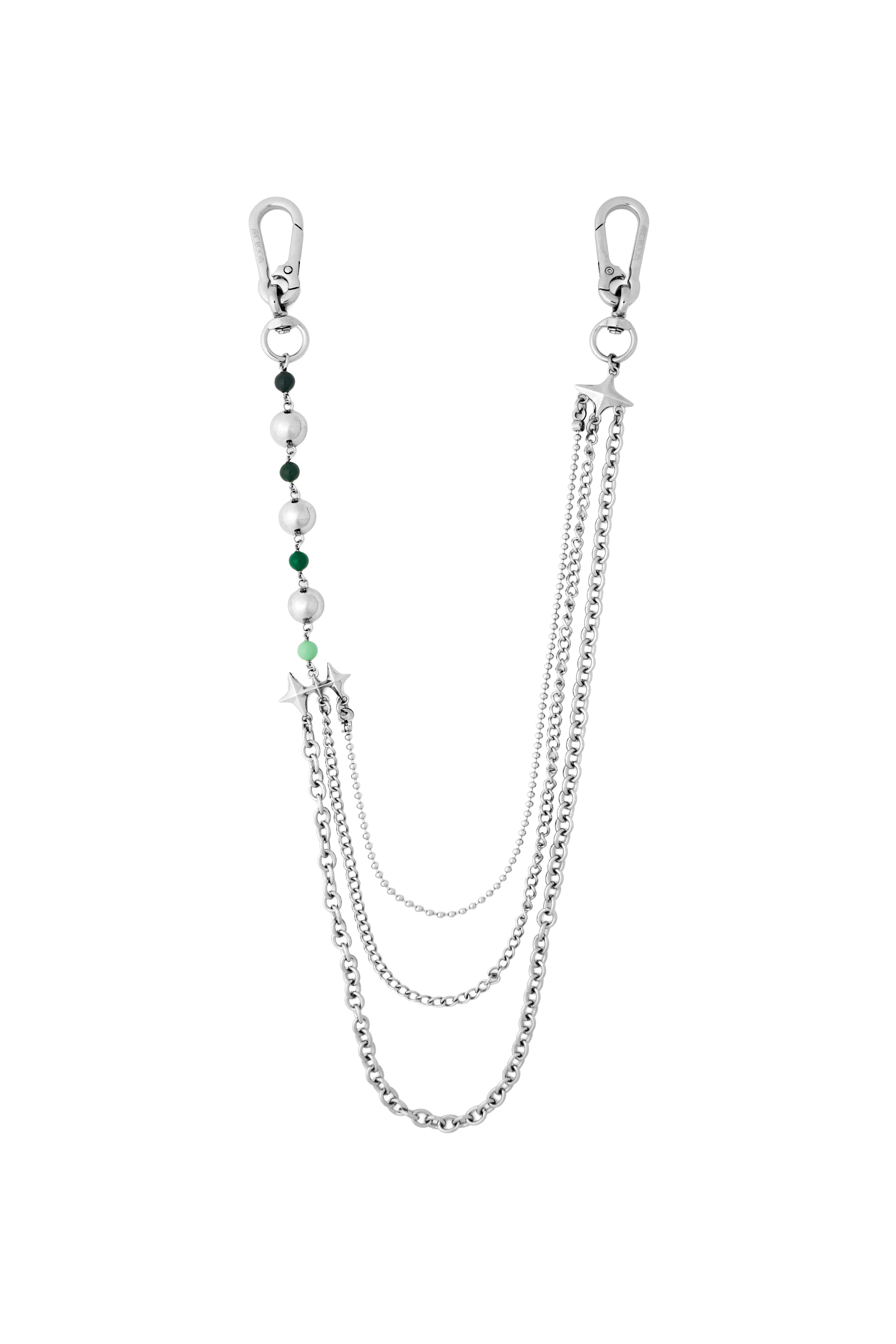 BEADS N STEEL TROUSER CHAIN
