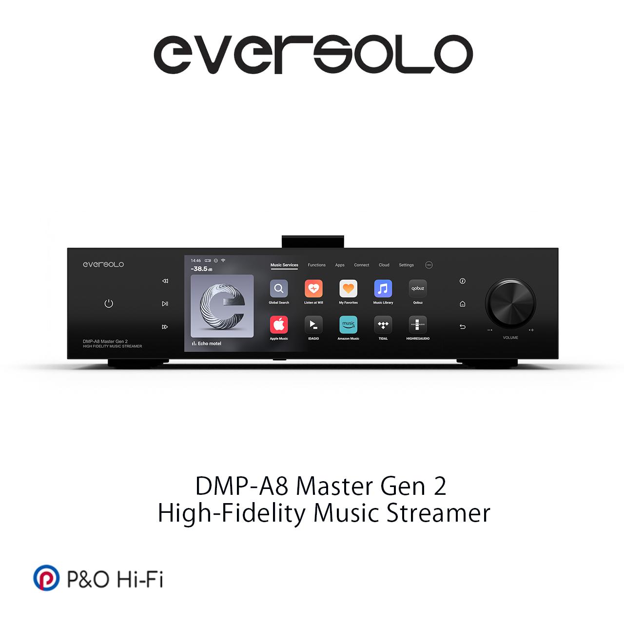 Eversolo DMP-A8 Master Gen 2 High-Fidelity Music Streamer+DAC + CD Player + Preamplifier