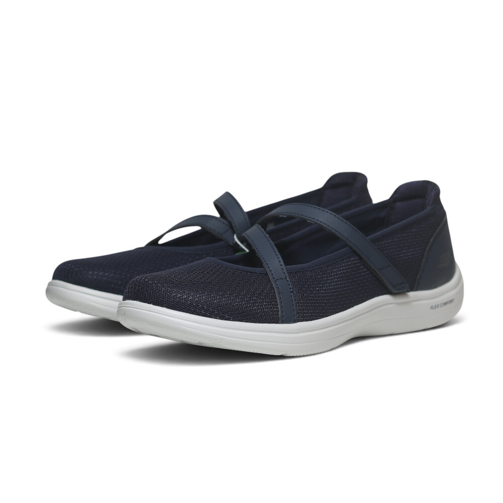 SKECHERS 休閒鞋 FLEX RADIANT 深藍 娃娃鞋 女 138530NVY