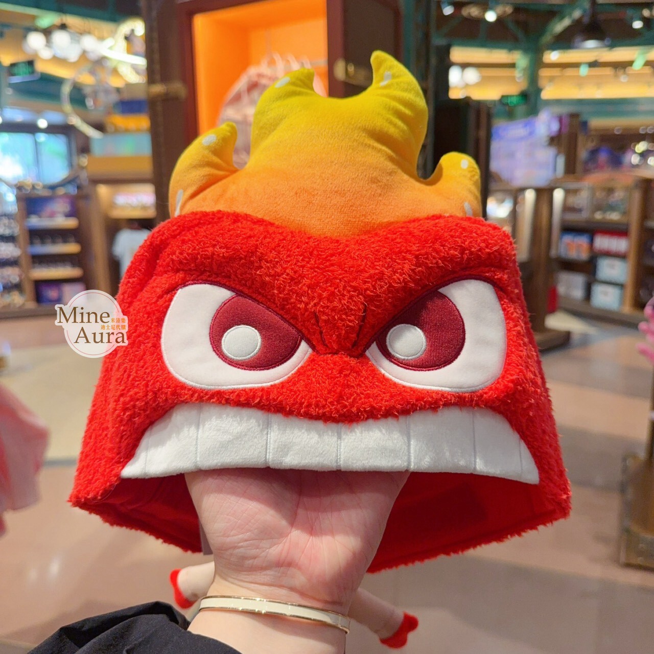 怒怒 Anger 大頭 小身體 造型帽 棒球帽 帽子 腦筋急轉彎 Inside Out -上海迪士尼樂園