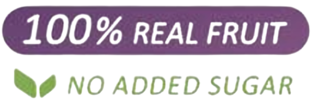 100% real fruit