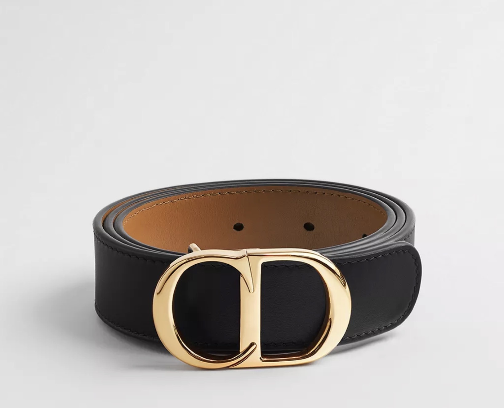 【2色入】Dior Reversible CD Icon Belt 30mm 皮帶
