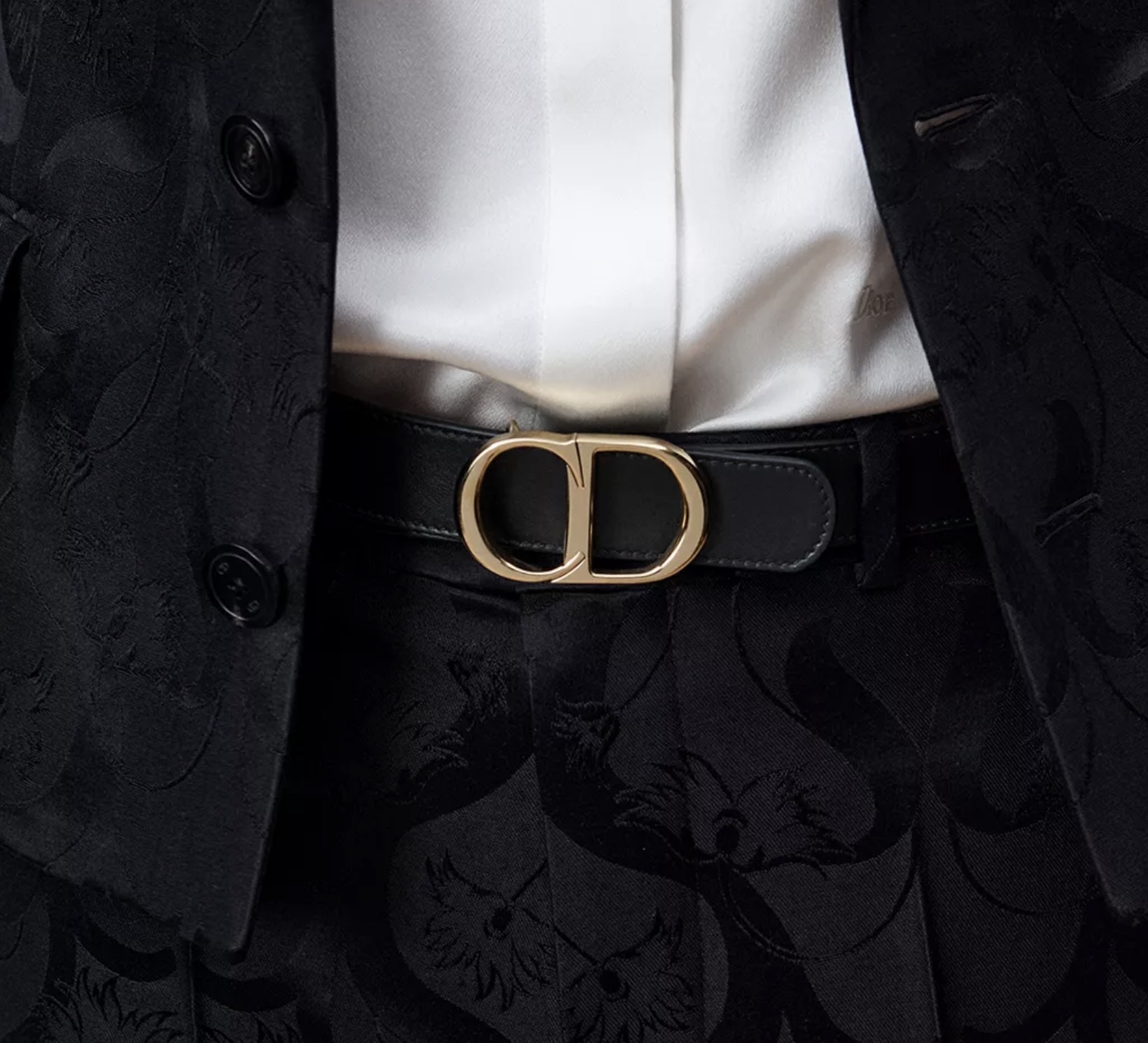 【2色入】Dior Reversible CD Icon Belt 30mm 皮帶