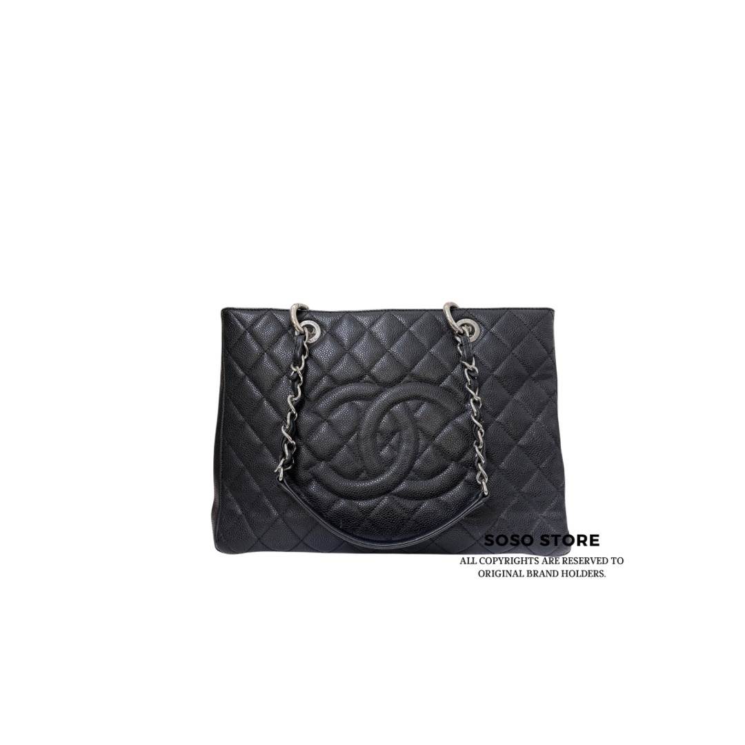 Chanel Grand Shopping Tote - Black / SHW